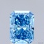 1.53 Ct. Fancy Vivid Blue Radiant Lab Grown Diamond