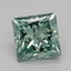 2.09 Ct. Fancy Vivid Green Princess Lab Grown Diamond