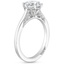 18K White Gold Simply Tacori Crown Diamond Ring, smallside view