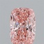 0.94 Ct. Fancy Vivid Pink Cushion Lab Grown Diamond