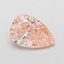 0.74 Ct. Fancy Vivid Pink Pear Lab Grown Diamond