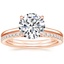 14K Rose Gold Callista Diamond Ring with Luxe Ballad Diamond Ring (1/4 ct. tw.)
