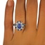 The Feronia Ring, smalltop view on a hand