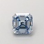 0.83 Ct. Fancy Vivid  Blue Asscher Lab Grown Diamond