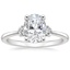 18K White Gold Blossom Diamond Ring (1/10 ct. tw.), smalltop view