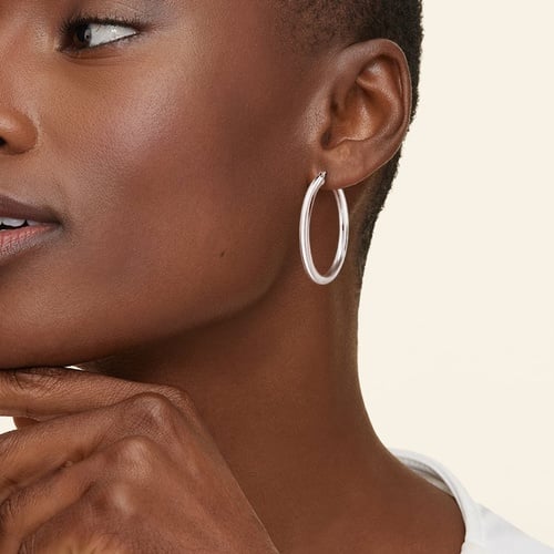 [STONE HENgE] 韓国☆14K White Gold☆M0733 Earrings SWIRL String Earrings x Moon Stone Square | ZARAH VOIGT