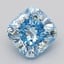 5.02 Ct. Fancy Vivid  Blue Cushion Lab Grown Diamond
