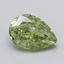 1.52 Ct. Fancy Vivid  Green Pear Lab Grown Diamond