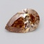 5.09 Ct. Fancy Light  Brown Pear Lab Grown Diamond