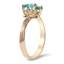 The Bibi Ring, smalltop view on a hand