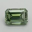 3.15 Ct. Fancy Vivid Pacific Green Emerald Lab Grown Diamond