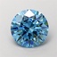 1.57 Ct. Fancy Vivid Blue Round Lab Grown Diamond