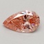 0.56 Ct. Fancy Vivid Pink Pear Lab Grown Diamond