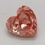 1.00 Ct. Fancy Vivid Pink Heart Lab Grown Diamond