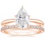 14KR Moissanite Freesia Ring with Sia Diamond Open Ring, smalltop view