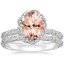 18KW Morganite Nova Diamond Bridal Set (3/4 ct. tw.), smalltop view