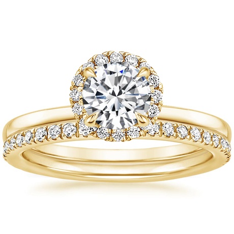 18K Yellow Gold Vienna Diamond Bridal Set (1/2 ct. tw.)
