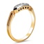 The Aysun Ring, smalltop view on a hand