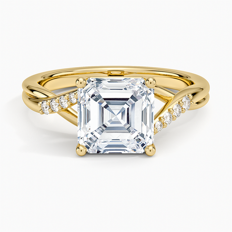 14K Yellow Gold Chamise Diamond Ring (1/15 ct. tw.)