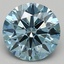 2.10 Ct. Fancy Vivid Blue Round Lab Grown Diamond