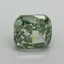 2.56 Ct. Fancy Vivid Pacific Green Cushion Lab Grown Diamond