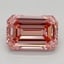 1.56 Ct. Fancy Vivid  Pink Emerald Lab Grown Diamond