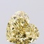 1.30 Ct. Fancy Vivid  Yellow Heart Lab Grown Diamond