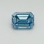 1.03 Ct. Fancy Vivid Blue Emerald Lab Grown Diamond