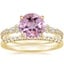 14K Yellow Gold Primrose Diamond Ring with Sonora Eternity Diamond Ring (3/8 ct. tw.)