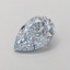 1.28 Ct. Fancy Intense Blue Pear Lab Grown Diamond