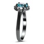 The Lucila Ring, smalltop view on a hand