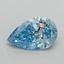 1.51 Ct. Fancy Vivid Blue Pear Lab Grown Diamond