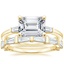 18K Yellow Gold East West Tapered Baguette Diamond Ring with Memoir Baguette Diamond Ring (3/4 ct. tw.)