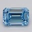 4.06 Ct. Fancy Vivid  Blue Emerald Lab Grown Diamond