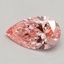 0.60 Ct. Fancy Vivid Pink Pear Lab Grown Diamond