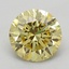 1.04 Ct. Fancy Vivid Yellow Round Lab Grown Diamond