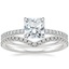 14K White Gold Viviana Diamond Ring (1/4 ct. tw.) with Flair Diamond Ring (1/6 ct. tw.)