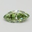 1.03 Ct. Fancy Vivid Green Marquise Lab Grown Diamond