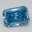 1.53 Ct. Fancy Vivid Blue Radiant Lab Grown Diamond