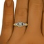 The Numa Ring, smallzoomed in top view on a hand