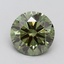 2.30 Ct. Fancy Vivid Green Round Lab Grown Diamond