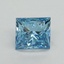 1.02 Ct. Fancy Vivid Blue Princess Lab Grown Diamond