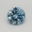 0.39 Ct. Fancy Vivid Blue Round Lab Grown Diamond