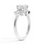 Floral-Inspired Halo Diamond Ring, smallside view