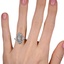 The Asali Ring, smallzoomed in top view on a hand