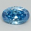 2.00 Ct. Fancy Vivid Blue Oval Lab Grown Diamond