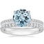 18K White Gold Luxe Perfect Fit Diamond Ring (1/4 ct. tw.) with Luxe Amelie Diamond Ring (1/2 ct. tw.)