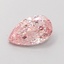 0.96 Ct. Fancy Vivid Pink Pear Lab Grown Diamond