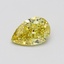 1.01 Ct. Fancy Intense Yellow Pear Lab Grown Diamond