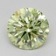 1.26 Ct. Fancy Vivid  Green Round Lab Grown Diamond